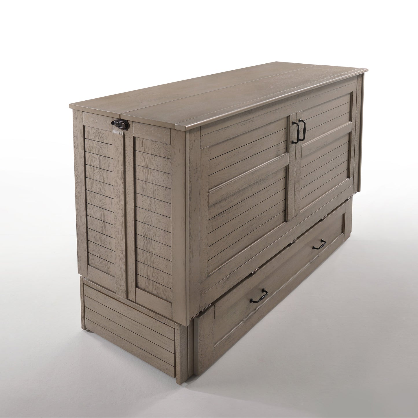 Poppy Murphy Cabinet Bed Brushed Driftwood Finish