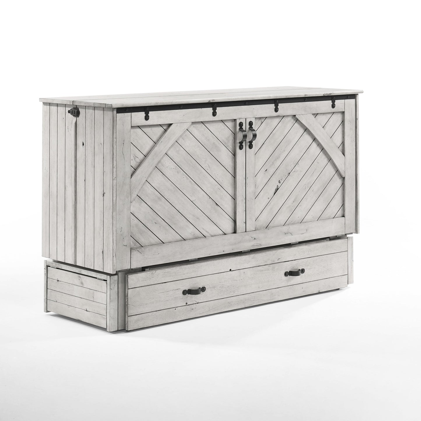 Ranchero Murphy Cabinet Bed Wildwood Vintage White Finish