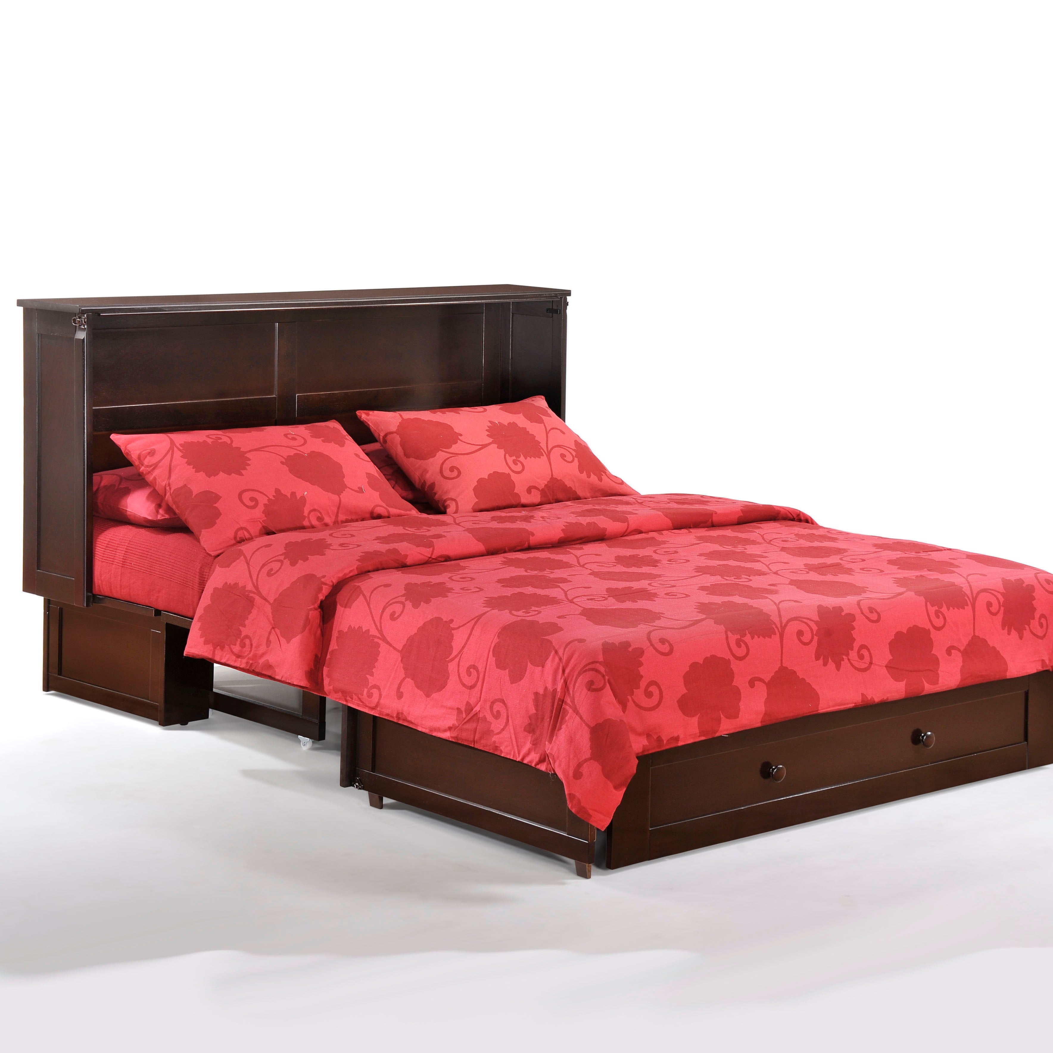 Night and Day Furniture Clover Murphy Cabinet Bed Dark Chocolate Finish ...