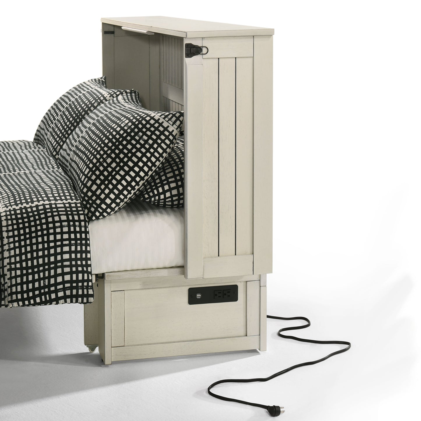 Daisy Murphy Cabinet Bed White Finish