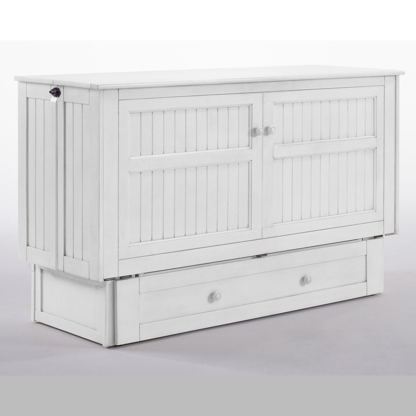 Daisy Murphy Cabinet Bed White Finish